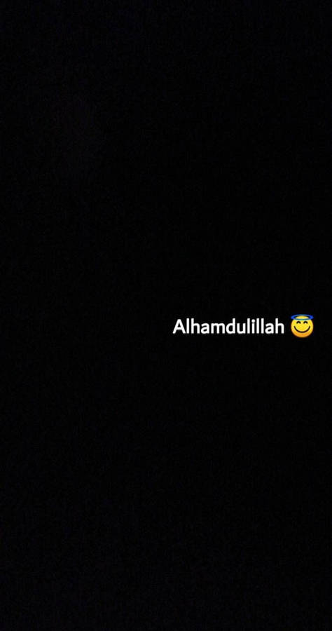 Alhamdulillah Black Background Wallpaper