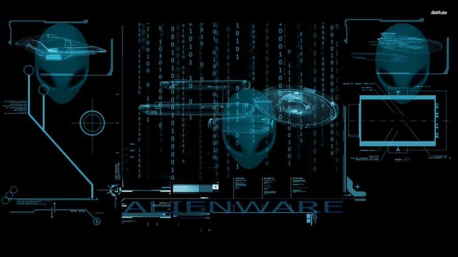 Alienware Blueprint Style Wallpaper Wallpaper