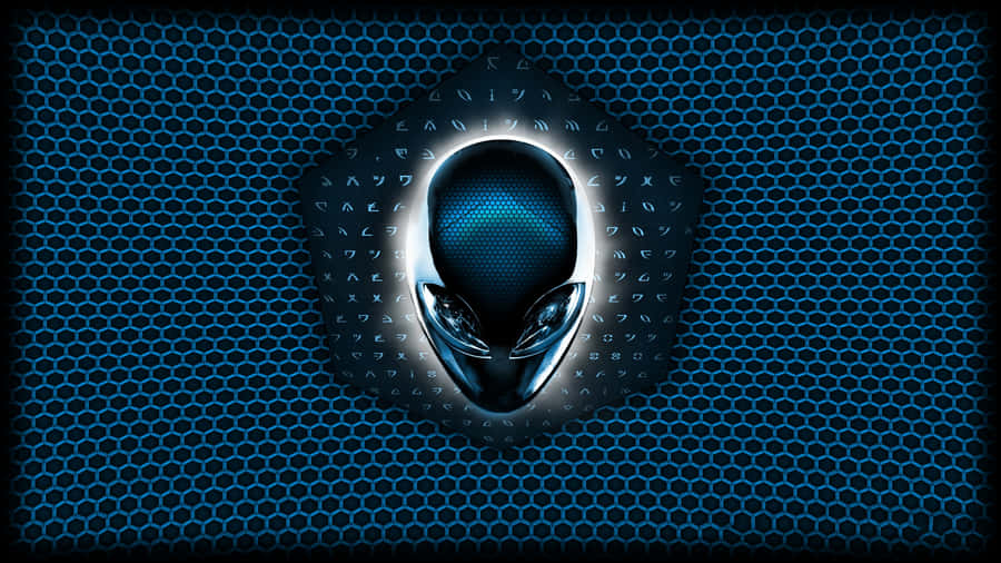 Alienware Logo Blue Background Wallpaper