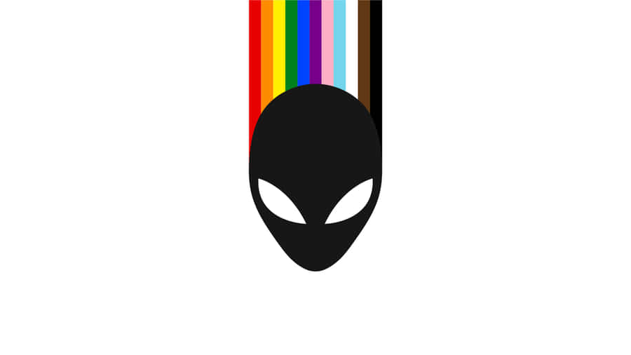 Alienware Logo Rainbow Stripe Wallpaper