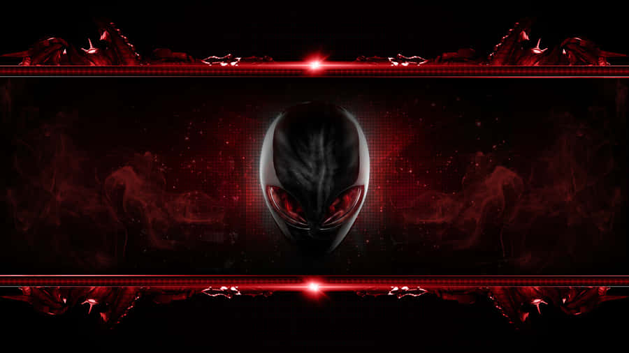 Alienware Logo Red Abstract Background Wallpaper