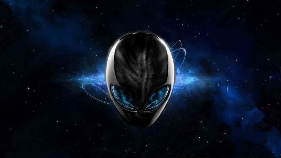 Alienware Logo Space Background Wallpaper