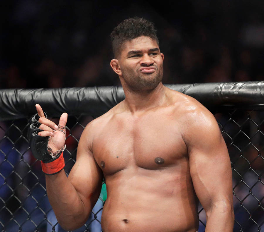 Alistair Overeem With Lip Pout Wallpaper