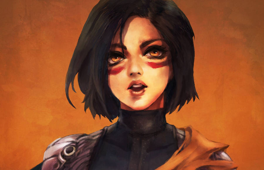 Alita Painting Art Wallpaper