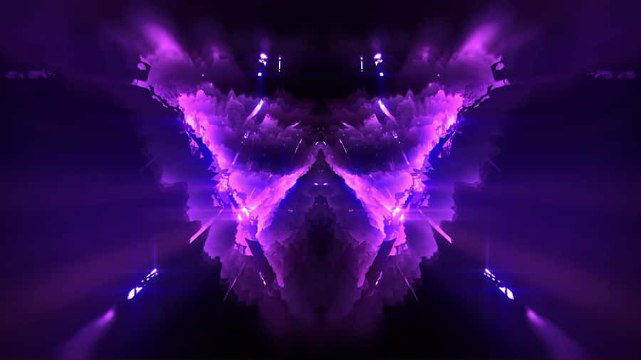 Alive Purple Smoke Mirror Wallpaper