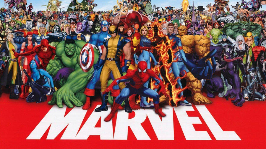 All Marvel Superhero Poster Wallpaper