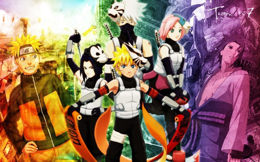 All Members Of Team 7 In Naruto Wallpaper