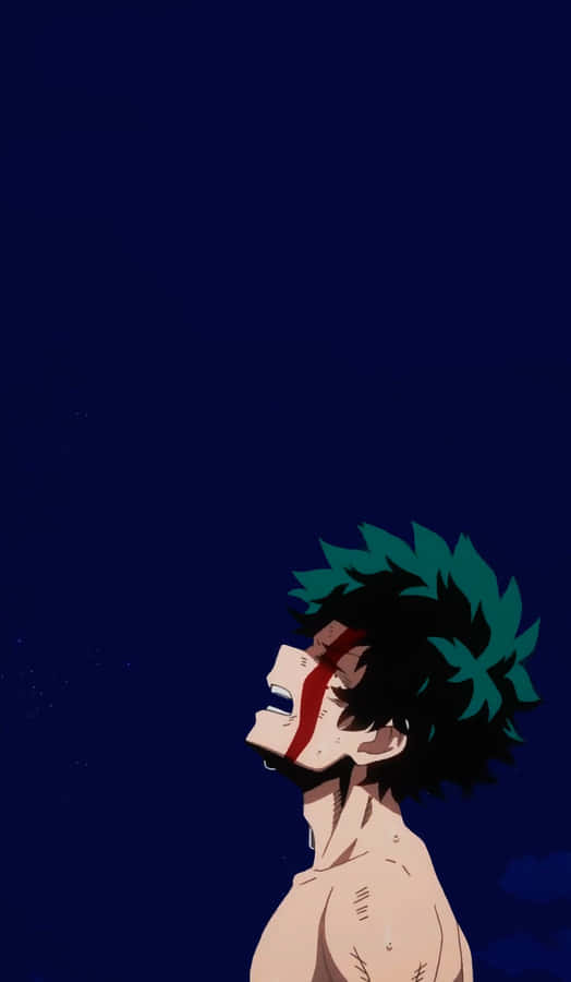 All Might Stands Before The Enigmatic Villain, Ready To Face Them In Combat. Wallpaper