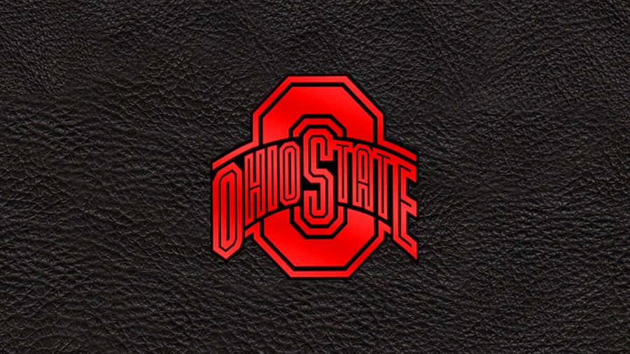 All Red Ohio State Logo Wallpaper
