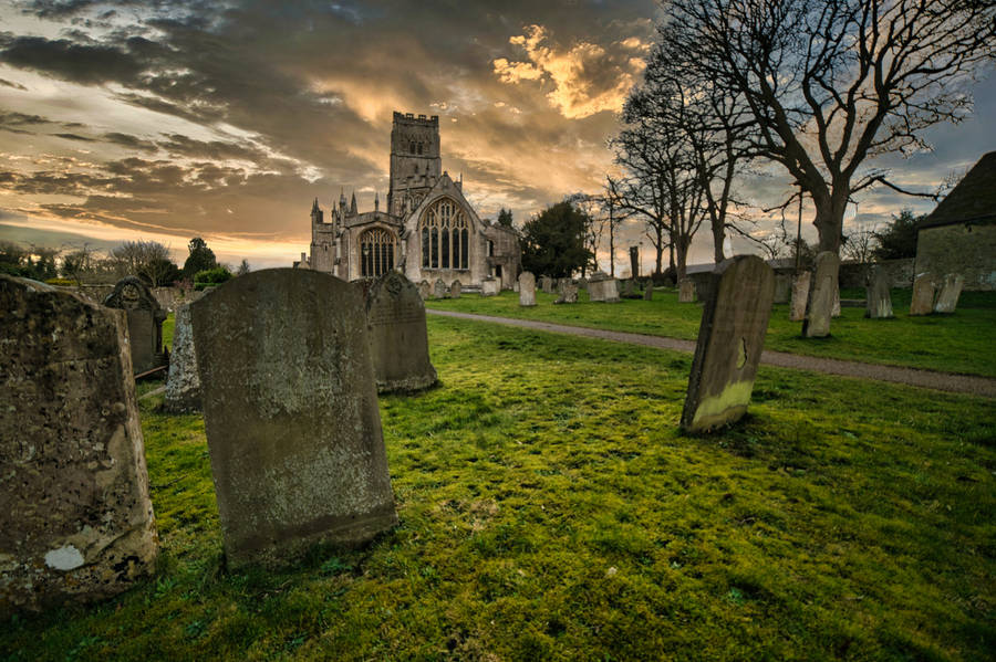 All Saints Day Cemetery Wallpaper