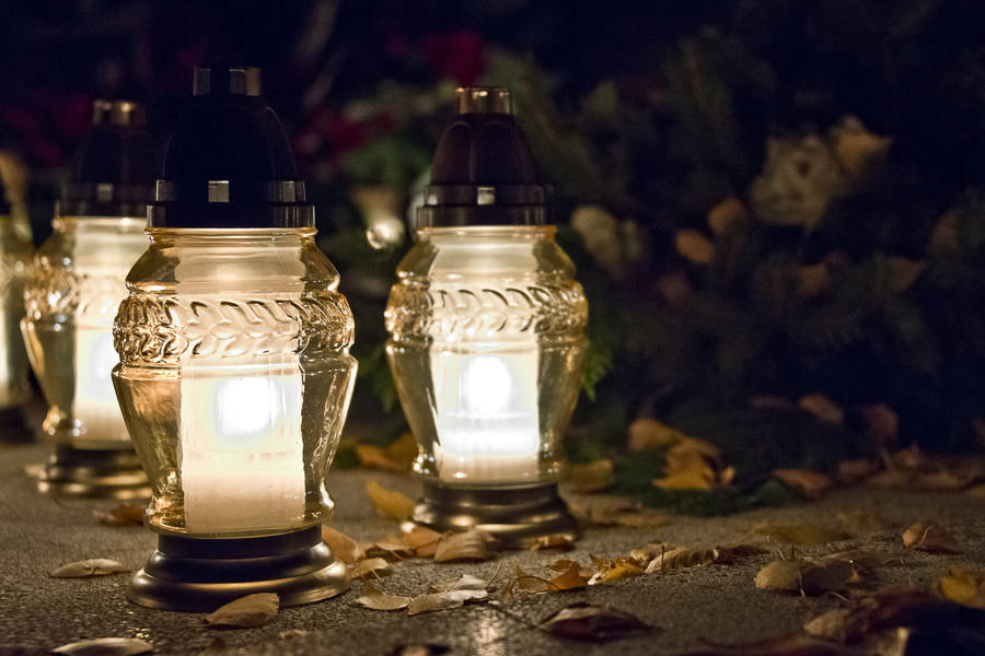 All Saints Day Lanterns Wallpaper