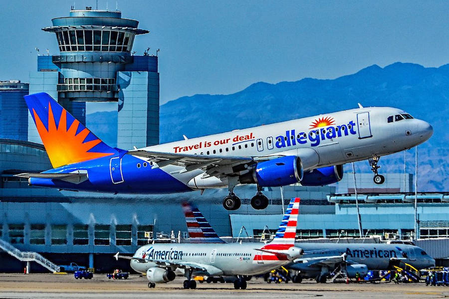 Allegiant Air Airplane Flying Wallpaper