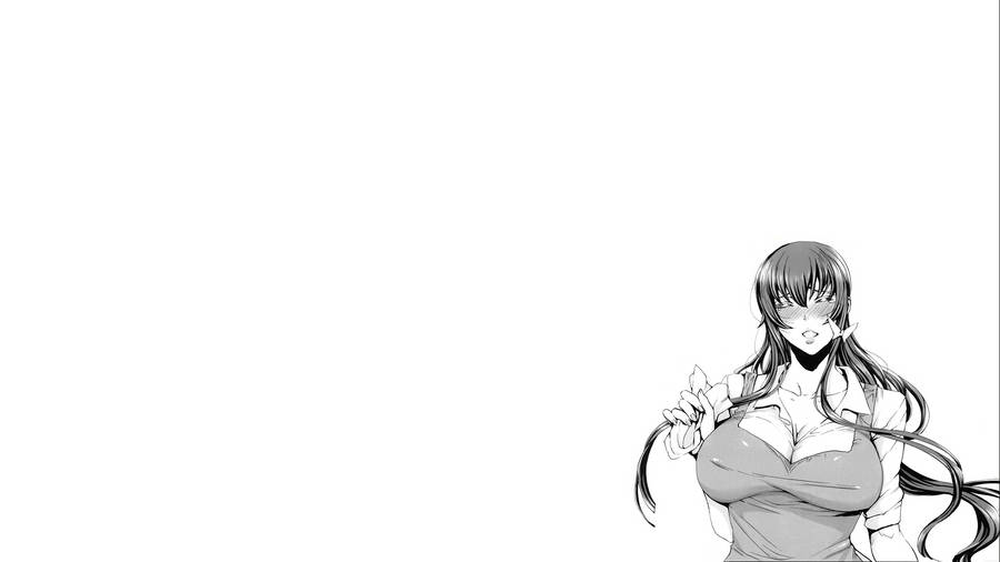 Alluring Anime Style With A White Aesthetic Wallpaper