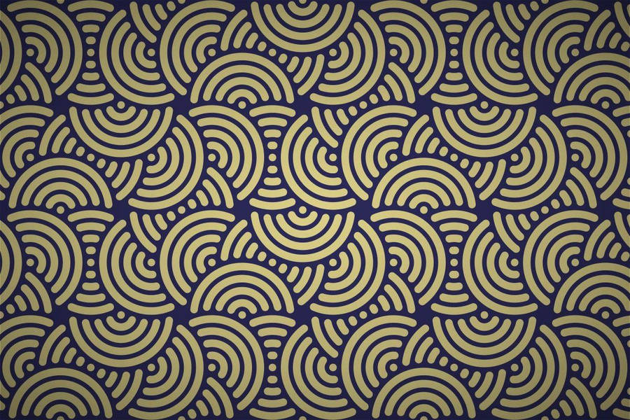 Alluring Art Deco Half-circle Design Wallpaper