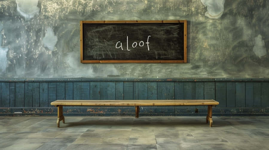 Aloof Chalkboard Classroom Wallpaper