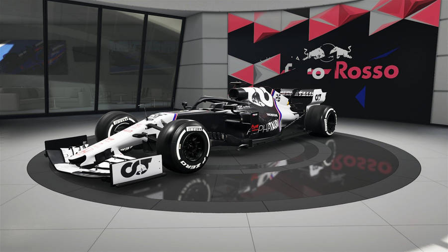 Alphatauri Racing Car In The Center Wallpaper