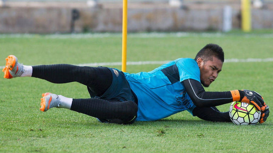 Alphonse Areola On The Ground Wallpaper