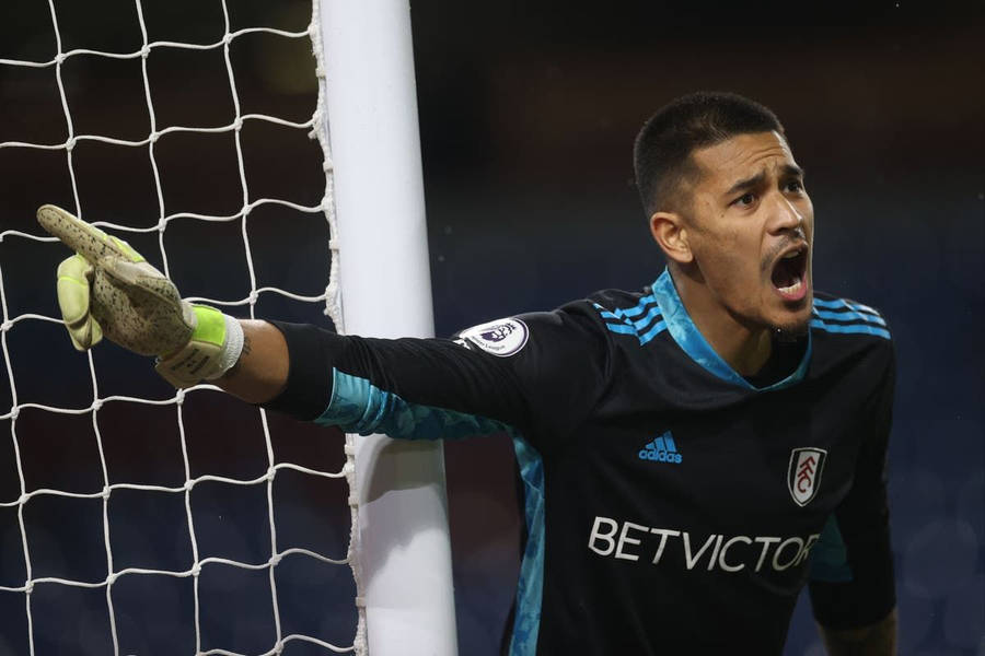 Alphonse Areola Pointing To His Right Wallpaper