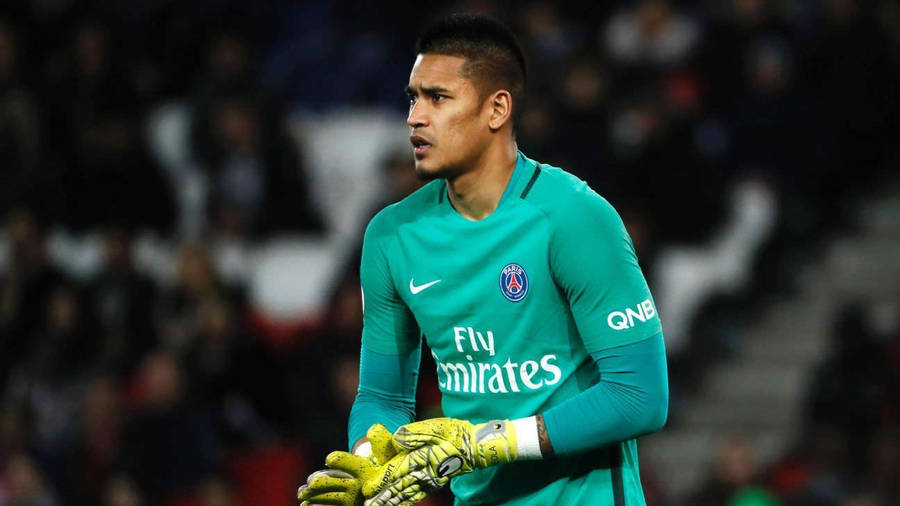 Alphonse Areola Wearing Yellow Gloves Wallpaper