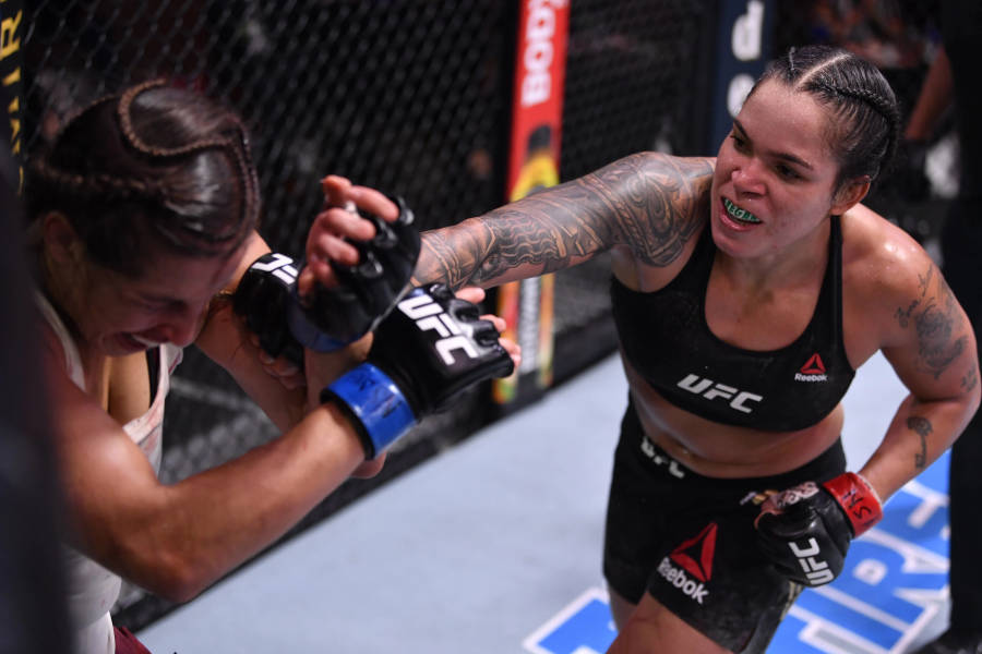 Amanda Nunes Face Punch Wallpaper