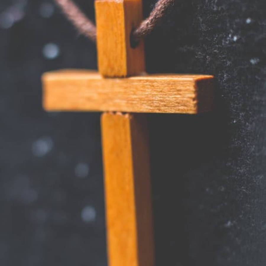 Amazing Brown Tie Christian Cross Wallpaper