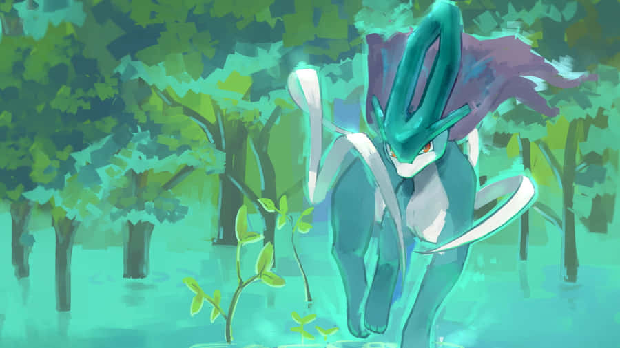 Amazing Suicune Digital Art Wallpaper