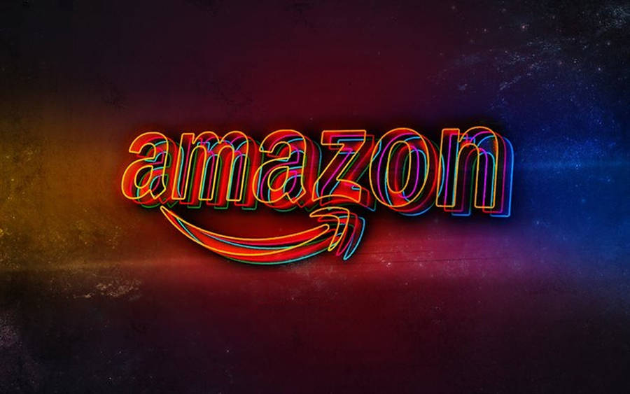 Amazon Glitch Logo Wallpaper
