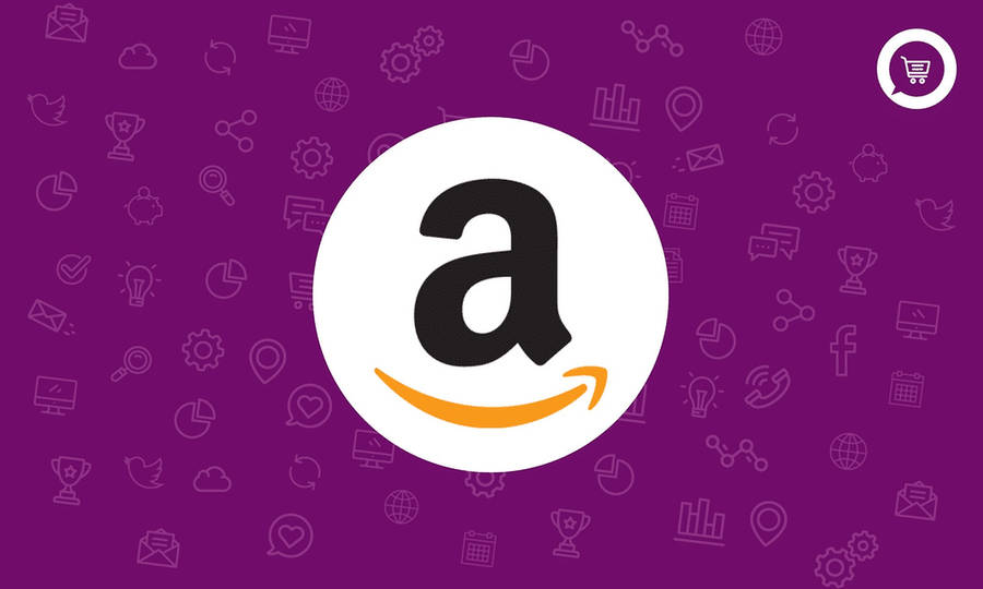 Amazon Logo And Icons Wallpaper