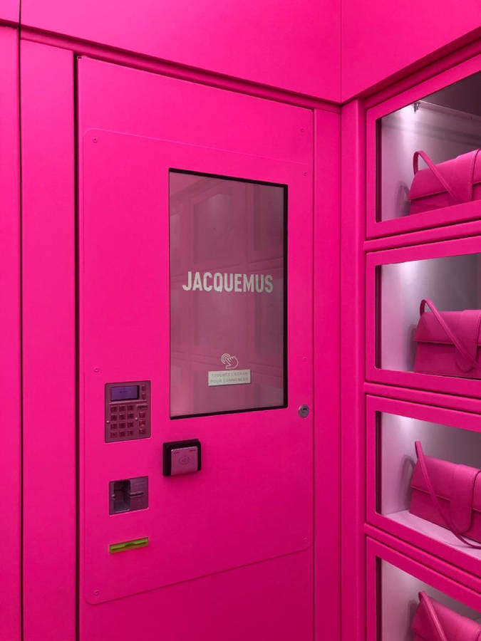 Ambiance Pink At Jaquemus Store Wallpaper