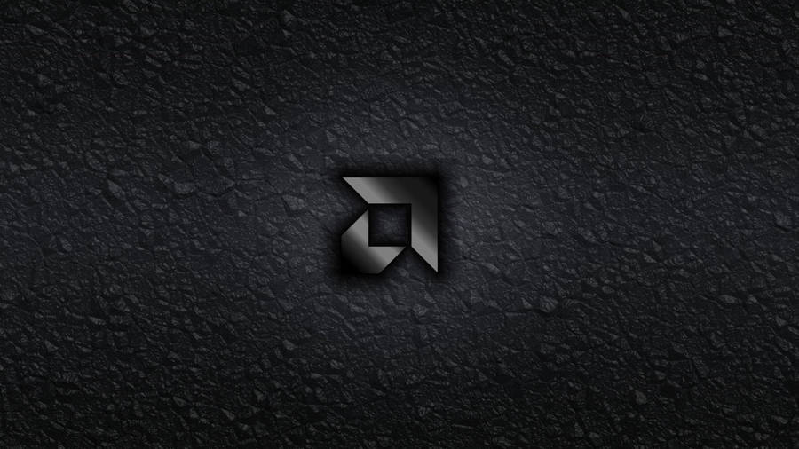 Amd Logo Greyscale Illustration Wallpaper