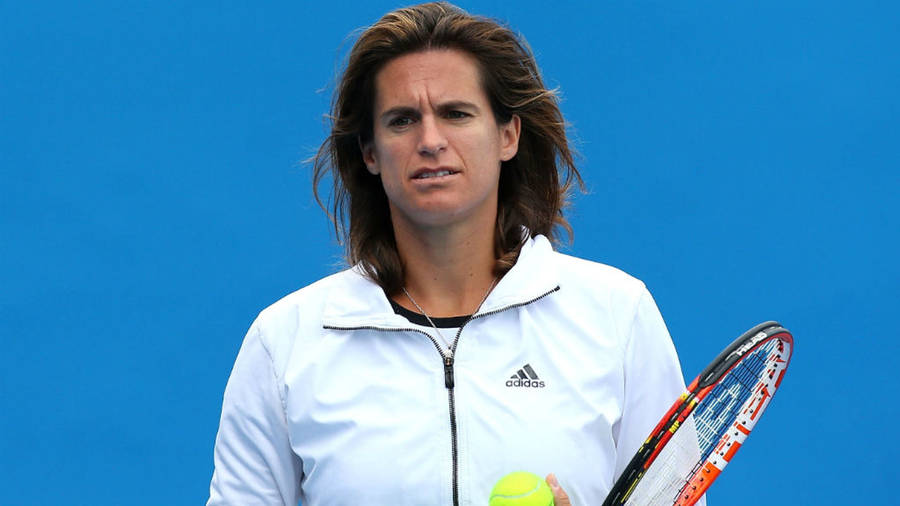 Amélie Mauresmo In Jacket Wallpaper