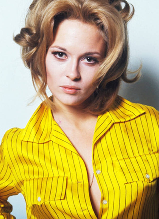 American Actress Faye Dunaway 1960s Portrait Wallpaper