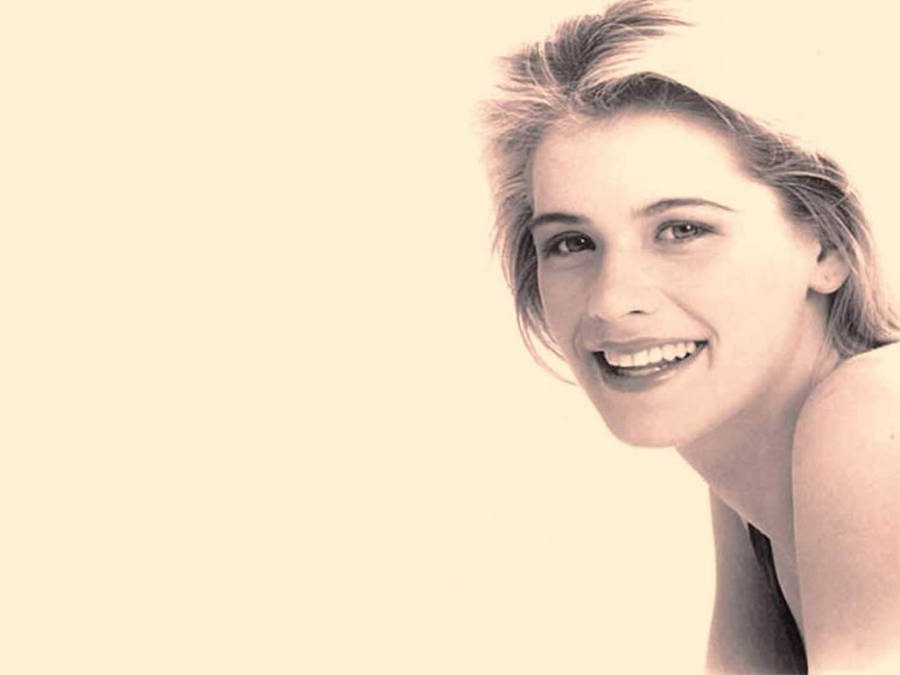 American Actress Kristy Swanson Portrait Illustration Wallpaper