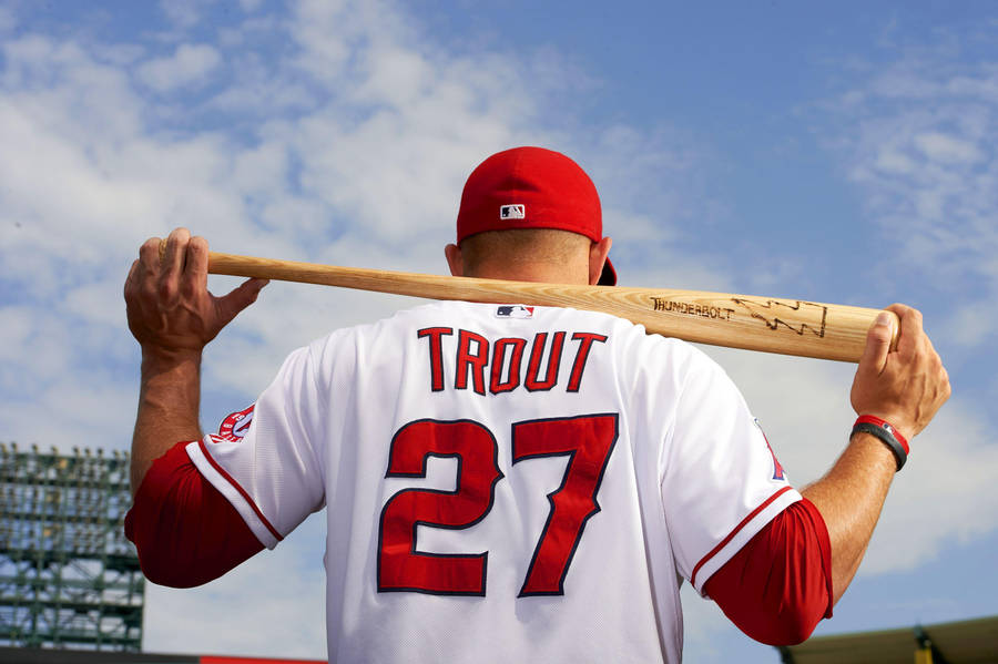 American Baseball Player Mike Trout Wallpaper