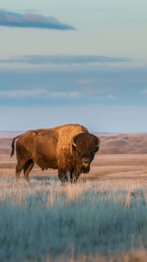 American Bisonat Dusk Wallpaper