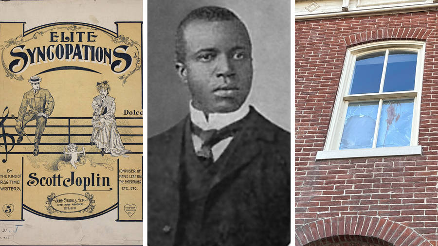 American Composer Scott Joplin Collage Wallpaper