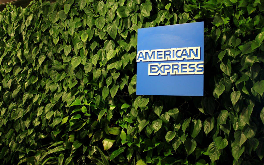 American Express Icon With Leaves Wallpaper