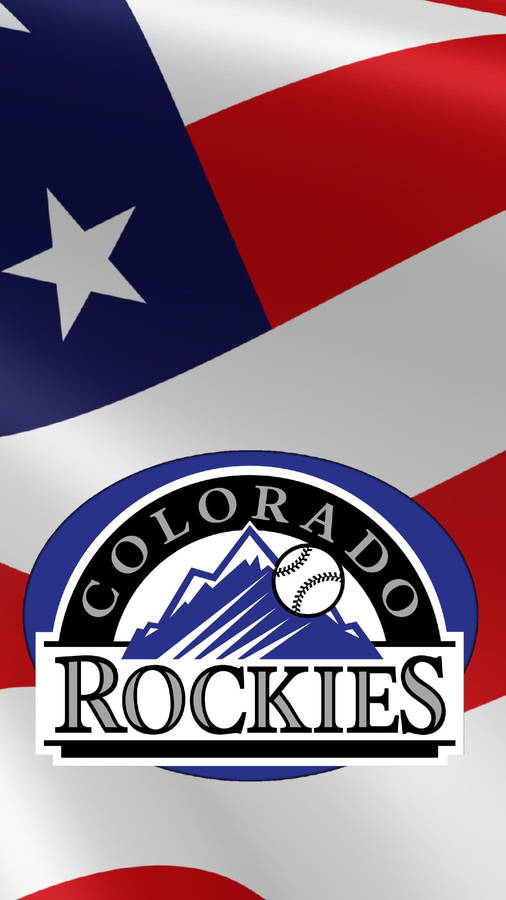 American Flag Colorado Rockies Wallpaper