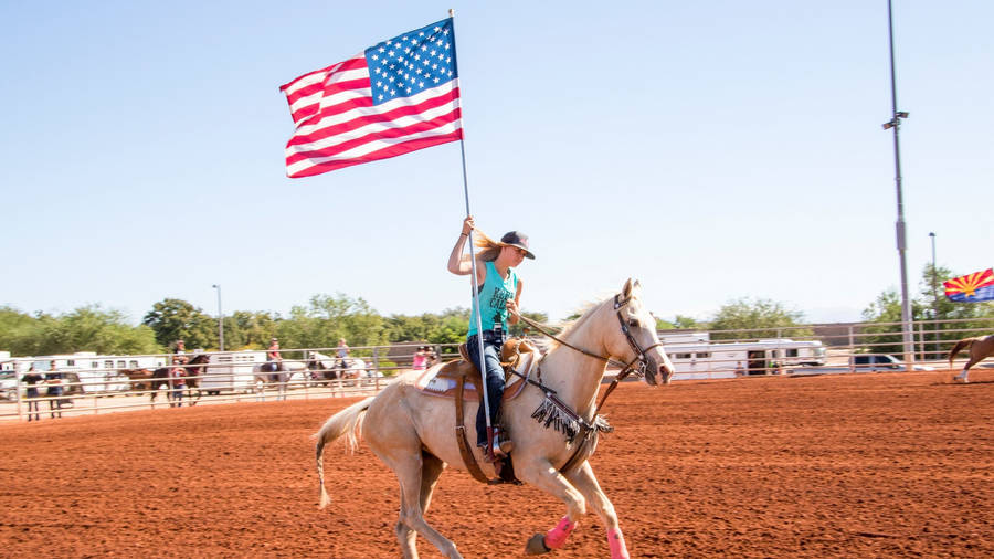 American Flag Hd And Rider Wallpaper