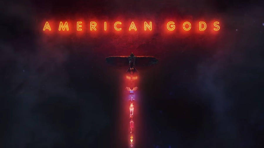 American Gods Neon Wallpaper