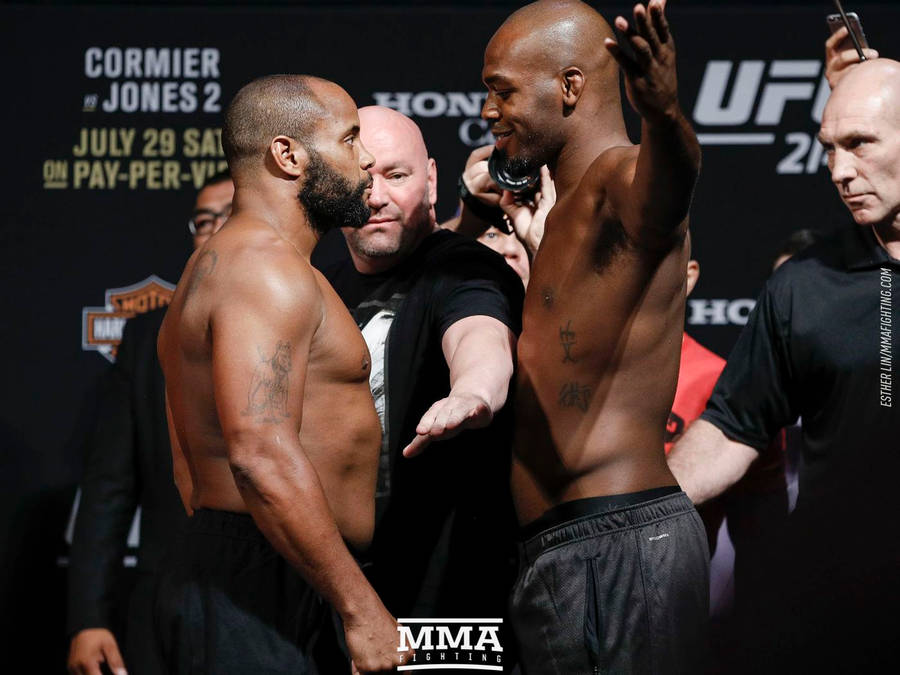 American Martial Artist Daniel Cormier And Jon Jones Wallpaper