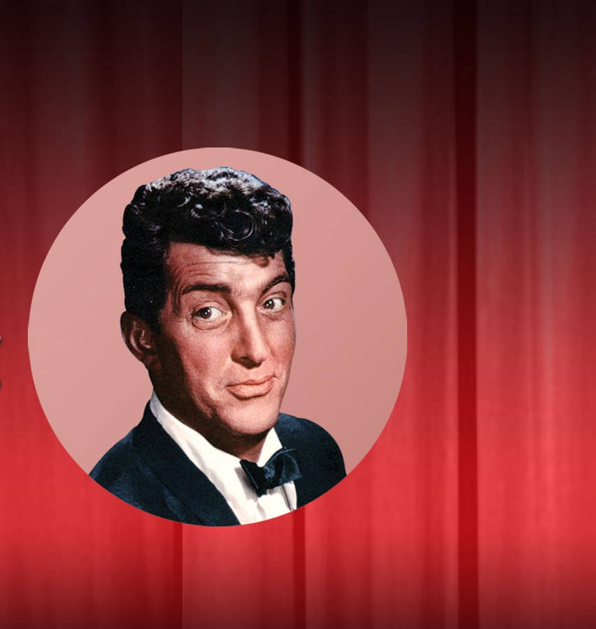 American Singer Dean Martin Graphic Art Wallpaper