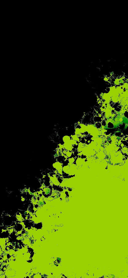 Amoled S Green Paint Wallpaper