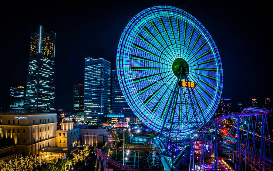 Amusement Park In Yokohama Wallpaper