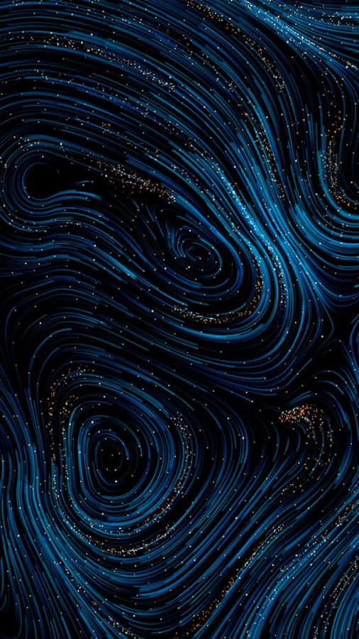 An Alluring Dark Blue Pattern Illuminated In The Shadows Wallpaper