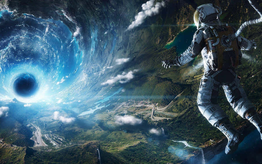 An Amazing Astronaut Exploring The Final Frontier Wallpaper