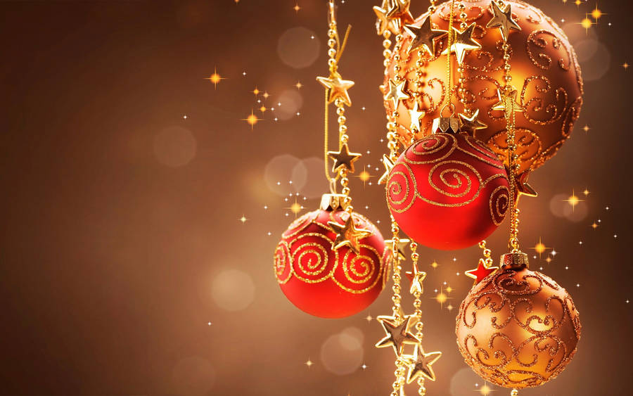 An Elegant Christmas Decoration Wallpaper