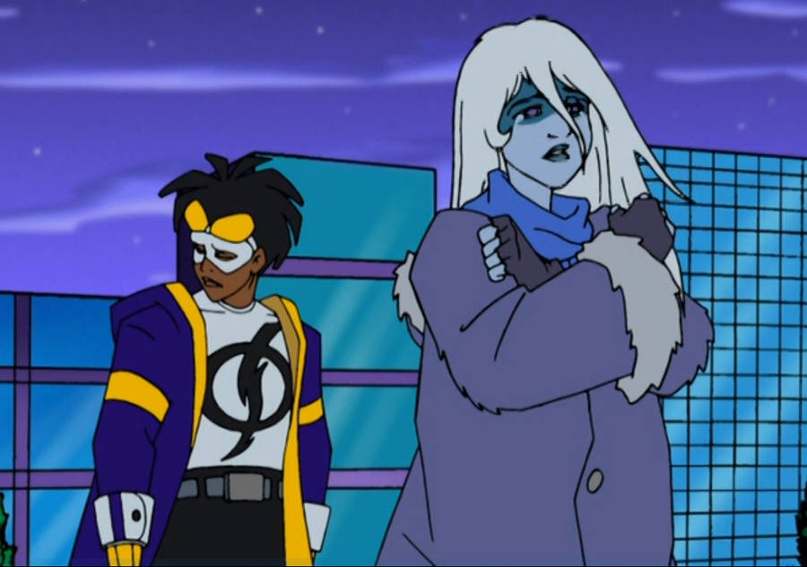 An Emotional Scene From Static Shock Wallpaper