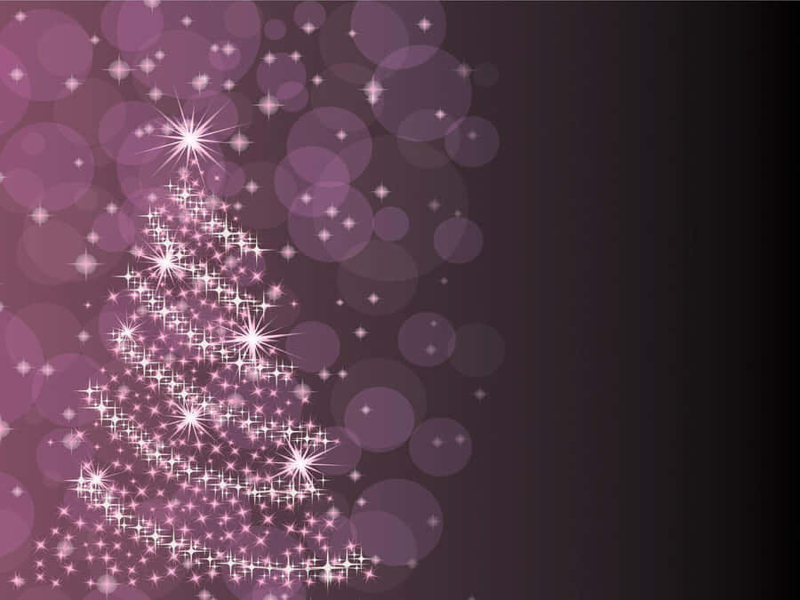 An Enchanting Purple Christmas Wallpaper