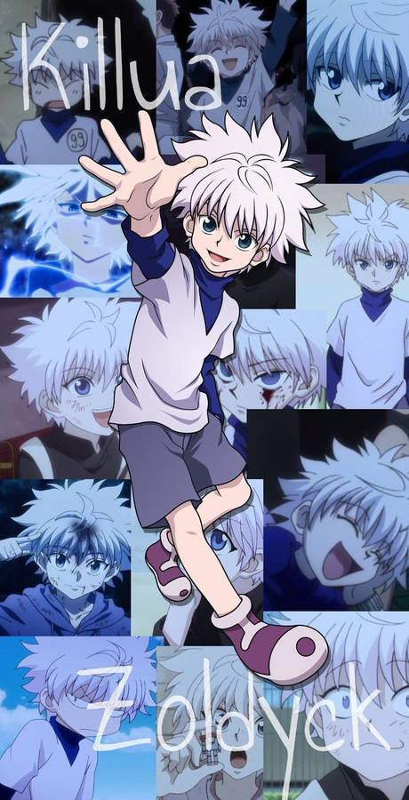 An Epic Image Of Killua In All His Cool Glory Wallpaper